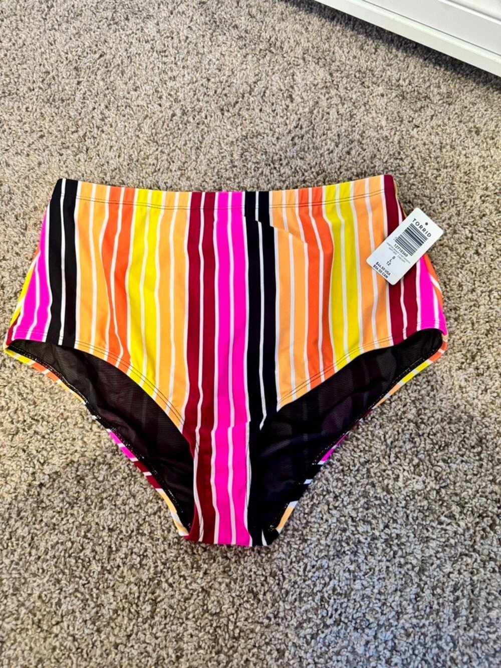 Torrid Bright Stripe Bikini Bottom